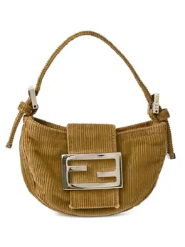 Fendi 1990-2000s mini corduroy shoulder bag 31292142