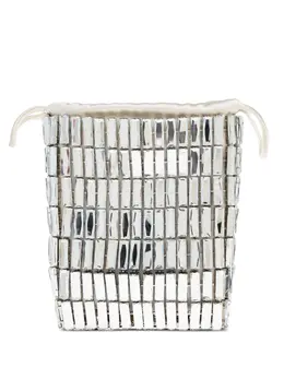 Self-Portrait crystal-embellished drawstring tote bag 31221208