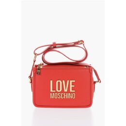 Сумка для фотокамеры LOVE из текстурированной искусственной кожи с золотым логотипом Moschino, красный 0017623674 | red