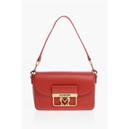 Сумка LOVE из искусственной кожи с золотистыми деталями и съемным чехлом Moschino, красный 0017622728 | red