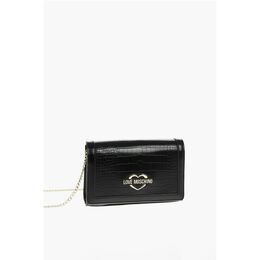 Сумка через плечо LOVE из искусственной кожи с эффектом крокодила Moschino, черный 0017624397 | black
