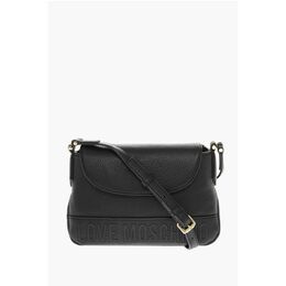 Сумка через плечо LOVE из текстурированной искусственной кожи Moschino, черный 0017622899 | black