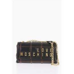 LOVE стеганая сумка из искусственной кожи с цепочным ремнем через плечо Moschino, черный 0017623507 | black