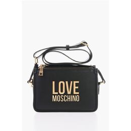 Сумка через плечо LOVE из искусственной кожи с золотым логотипом Moschino, черный 0017623680 | black