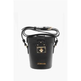 Кожаная сумка-ведро LOVE с поворотным замком Moschino, черный 0017623704 | black