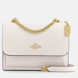 Coach Mini Klare Crossgrain Leather Gold/Chalk Crossbody Bag 1183145