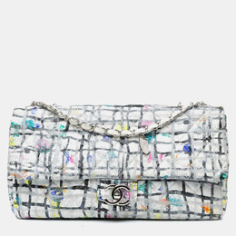 Chanel Hand Painted Graffiti Flap Medium Calfskin Shoulder Bag 1191749