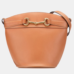 Celine Brown Leather Crecy Bucket Bag 1190898