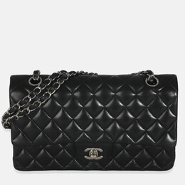 Chanel Black Quilted Lambskin Medium Classic Double Flap Bag 1190788