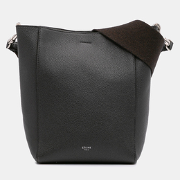 Celine Brown Small Soft Grained Calfskin Seau Sangle Shoulder Bag 1190768