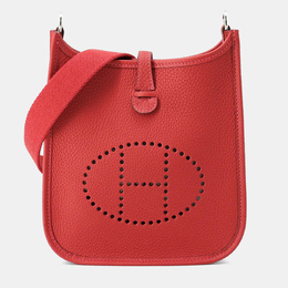 Hermes Evelyne Amazon Long TPM Vermillon Taurillon Nobillo Crossbody Bag 1190418