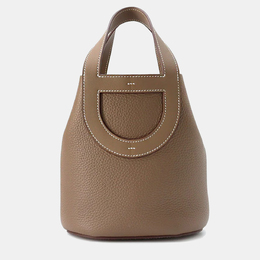 Hermes In-The-Loop 18 Etoupe Taurillon Clemence Swift Leather Tote Bag 1190394