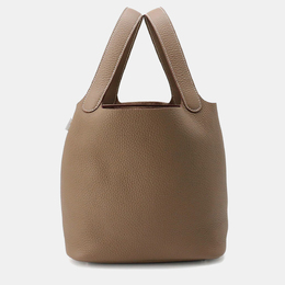Hermes Picotin Lock 22 Etoupe Taurillon Clemence Leather Bag 1190411