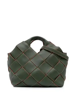 Loewe 2020 Small Woven Leather Surplus Basket Bag satchel 31553264