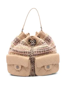 Chanel 2016 Matelasse Tweed backpack 31292670