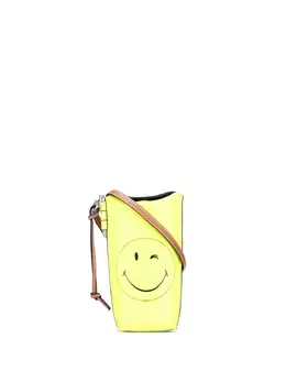 Loewe 2020 Smooth Calfskin Smiley Face Gate Pocket crossbody bag 31535591