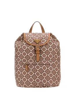 Prada geometric-pattern backpack 31470963