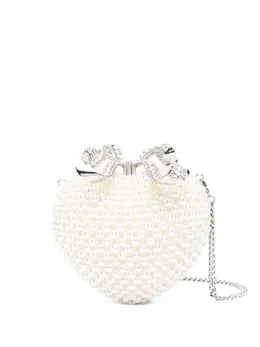 Self-Portrait Pearl Heart clutch 31338564