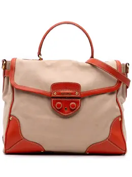 Prada 2000-2025 Cinghiale Trimmed Canapa Top Handle Bag satchel 31551536