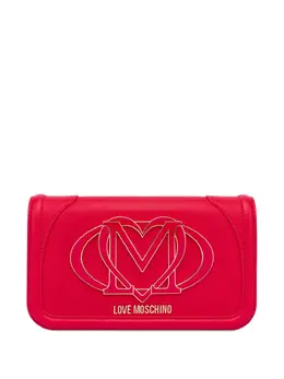 Love Moschino logo-plaque clutch bag 29941722
