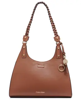 Сумка Shelly Satchel Calvin Klein, коричневый 19206977 | caramel