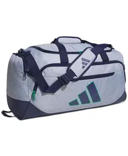 Мужская сумка-дафл Defender Logo Adidas, серый 20522660 | twill grey/dark blue/semi court green