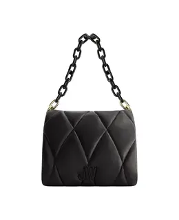 Стеганая плечевая сумка с цепочкой и логотипом JW Jason Wu, черный 22626953 | black