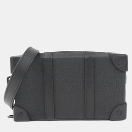 Louis Vuitton Soft Trunk Wallet Black Taurillon Monogram Leather Shoulder Bag 1192087