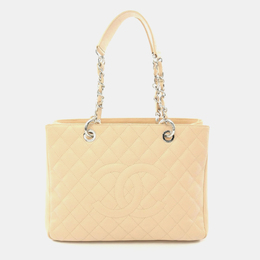 Chanel Grand GST Beige Grained Leather Tote Bag 1192039
