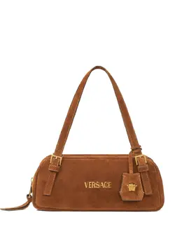 Versace Tag suede shoulder bag 31127762