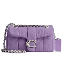 Сумка через плечо Tabby 20 в стеганом дениме Coach, фиолетовый 21464228 | silver/iris