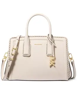 Лайла Маленькая Кожаная Сумка-Сатчел Michael Kors, коричневый/бежевый 22400989 | light cream
