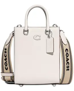 Сумка-кроссбоди Tote 16 из зерненой кожи Coach, белый 16253510 | white