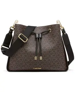Сумка Fay Hobo Calvin Klein, мультиколор 21212441 | brown khaki, black