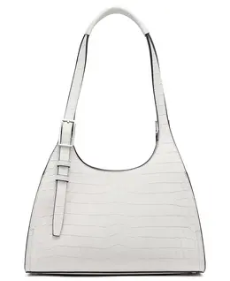 Сумка Quill Soft Croco Shoulder Calvin Klein, серый 21212452 | beach pebble