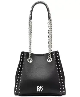 Сумка-ведро Josie Small с заклепками DKNY, черный 22829486 | black/silver