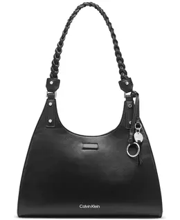 Сумка Shelly Satchel Calvin Klein, серебряный 19206977 | black silv