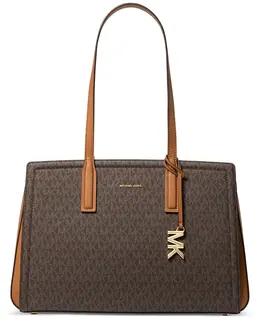 Сумка Laila Medium Tote Michael Kors, коричневый/бежевый 20673736 | brown/ acorn