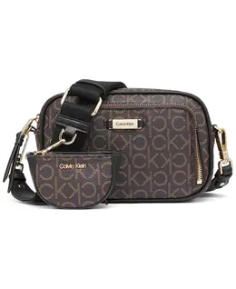 Сумка Zulle Camera Calvin Klein, мультиколор 21212439 | brown khaki, black