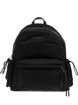 Стеганый рюкзак с логотипом Emporio Armani, черный em002790af14637 | черный