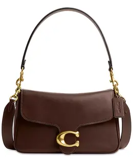 Мягкая сумка через плечо Tabby Small из кожи Coach, коричневый 21099315 | brass/maple