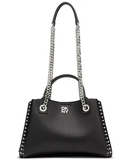 Сумка Josie Medium с заклепками DKNY, черный 22940889 | black/silver