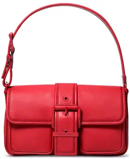Средняя кожаная сумка через плечо Colby Michael Kors, красный 22400994 | crimson