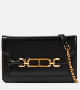 Маленькая кожаная сумка через плечо whitney Tom Ford, черный p00881155 | black