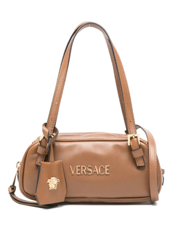 Сумка с верхней ручкой и логотипом Versace, коричневый 10191781a13171 | коричневый