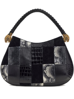 Roberto Cavalli сумка-тоут в технике пэчворк, черный tkb022pzp01 | черный
