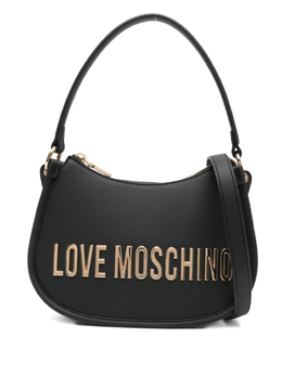Сумка на плечо с закругленными краями и логотипом Love Moschino, черный jc4027pp1nkd0 | черный