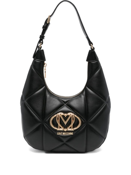 Стеганая сумка через плечо с логотипом Love Moschino, черный jc4082pp1nlc0 | черный