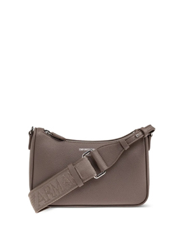 Сумка на молнии с логотипом Emporio Armani, коричневый ew000539af12036 | коричневый