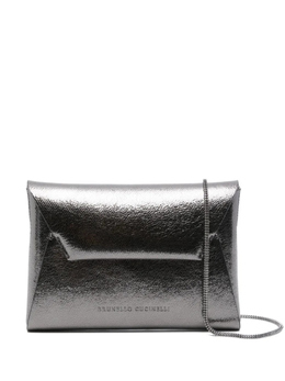 Клатч Brunello Cucinelli с металлическим клапаном, черный mwded2722c4217 | черный